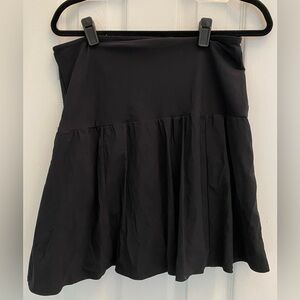 Lands End -Tummy Control Ultra High Waisted Modest Swim Skirt - Size 18W - Black